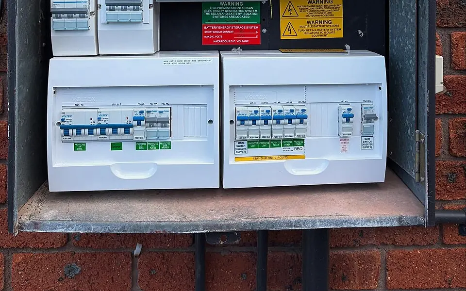 Residential solar power switchboard and battery integration